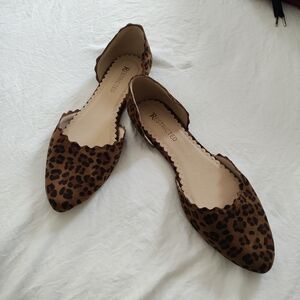 Restricted Leopard Pattern Flats - Size 10